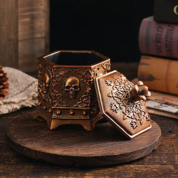 Gothic Bronze Jewelry Box | Desktop Decoration | Halloween Gift