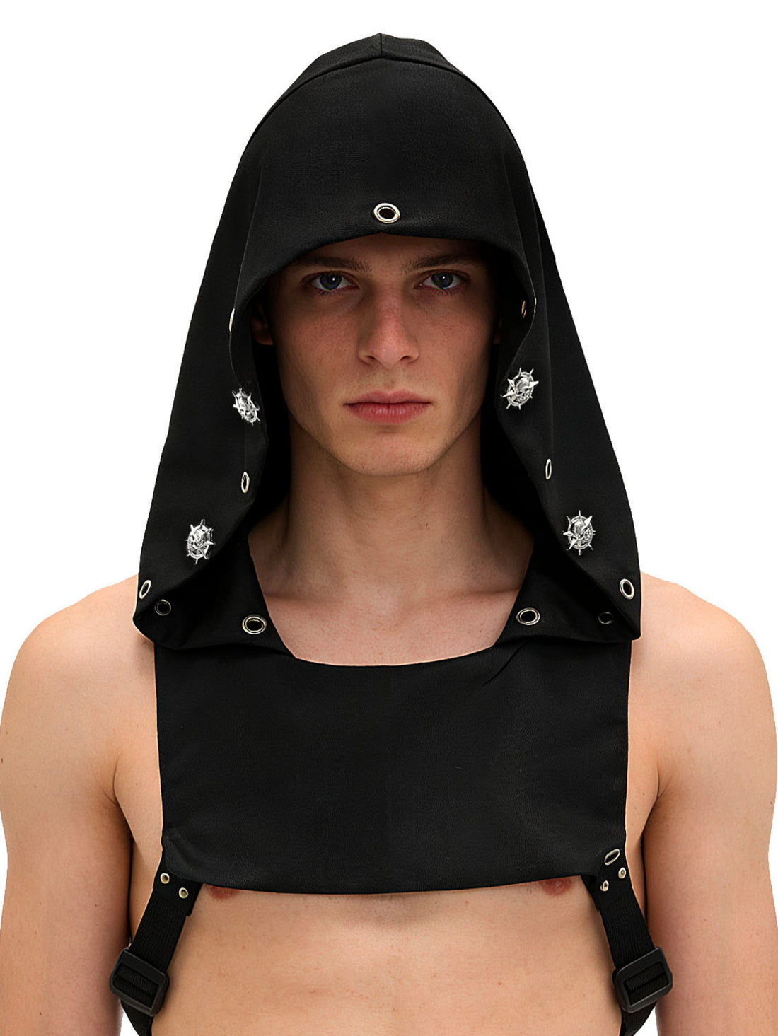 Capuche-cache-cou Cyberpunk "Crâne diabolique" | Cache-cou, Cape à capuche, Chapeau, Coupe régulière, Tissu légèrement extensible, Couleur unie