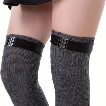Darkwave mode noir Paquet de 2 jarretelles élastiques alternatives ajustables pour les cuisses