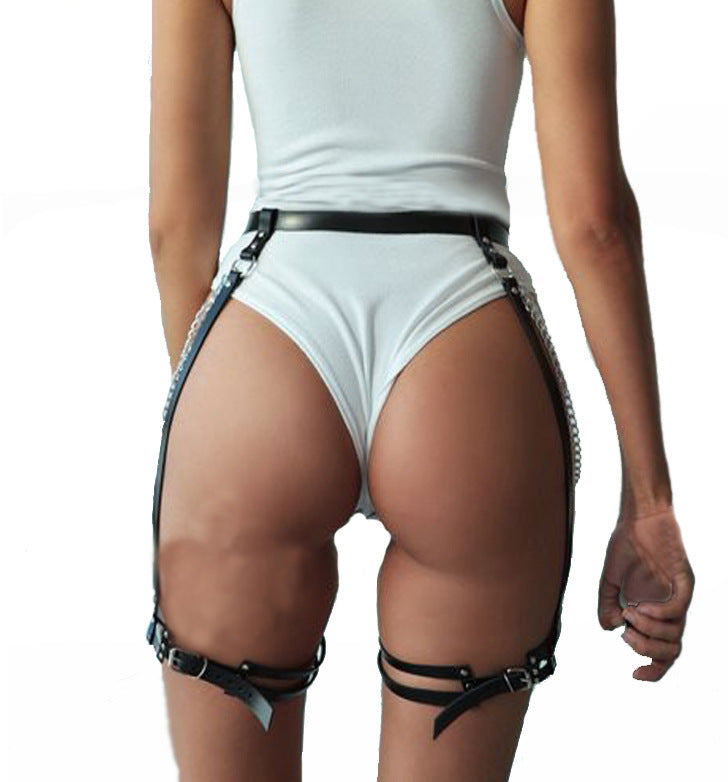 Gürtelkette Verstellbarer Integrierter Beinriemen Strumpfband